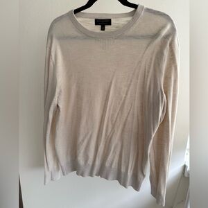 Banana Republic Men’s Light Cream Crewneck Sweater